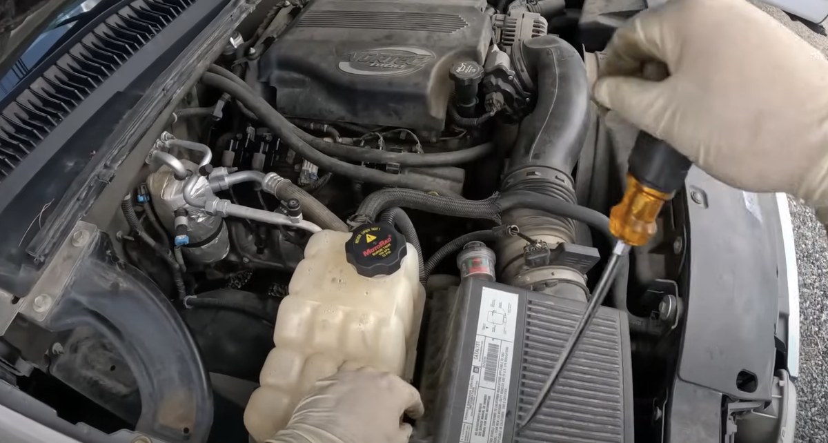 Cooling system check on a Memphis truck